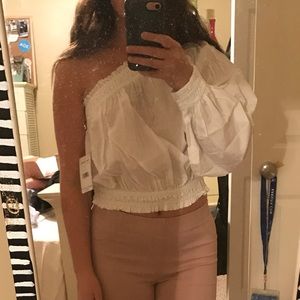 Free People one shoulder blouse